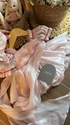 Vestido outfit Bella en Rosa | | Ropa de bebé y niña | El Closet de Emma