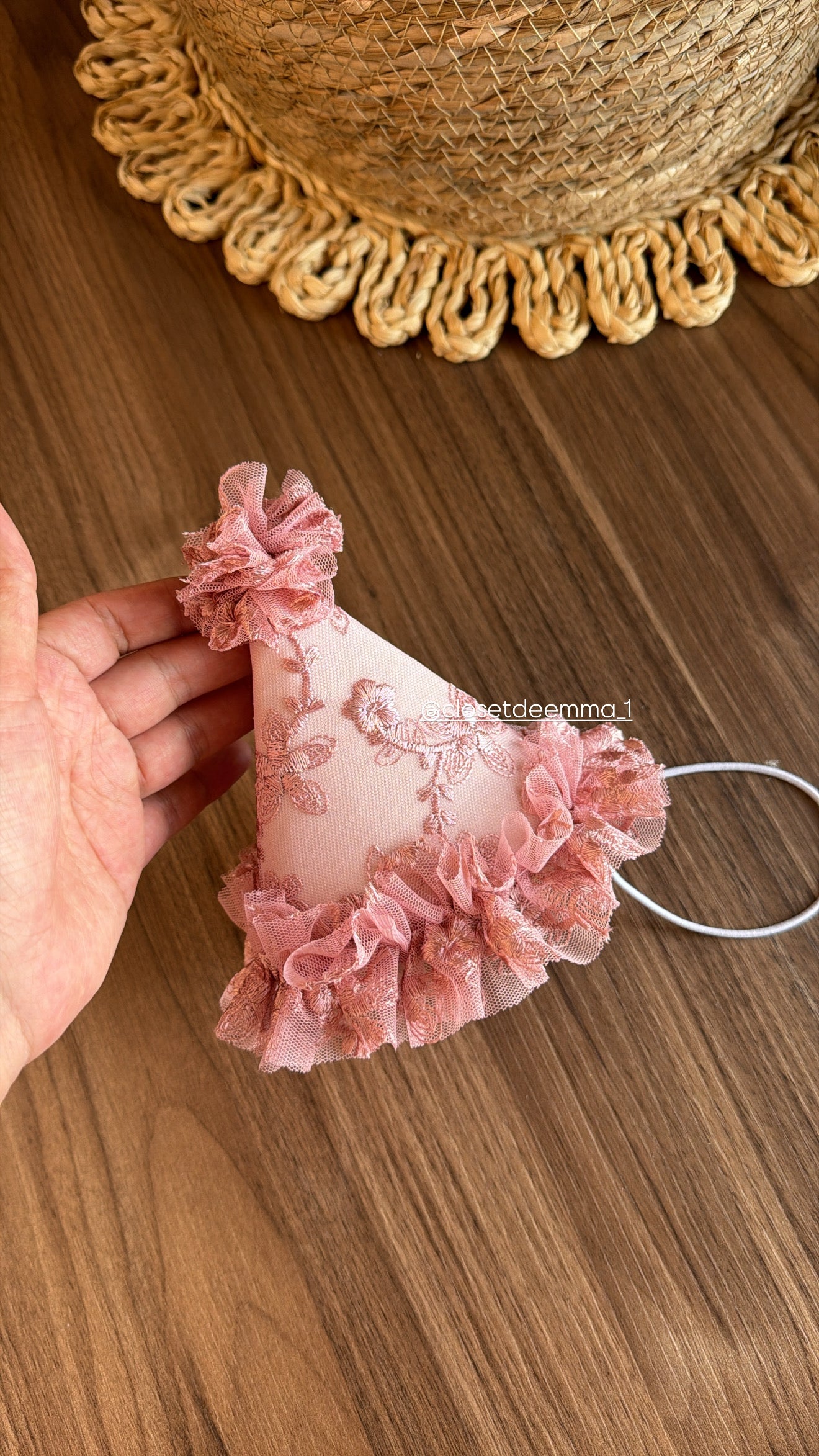 Gorro de Cumpleaños Encaje