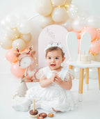 Vestido Ángel Encantado – Encaje con Plumitas