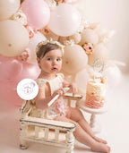 Enterizo de Encaje con Flores Bordadas para Bebé – Modelo Garden Bloom