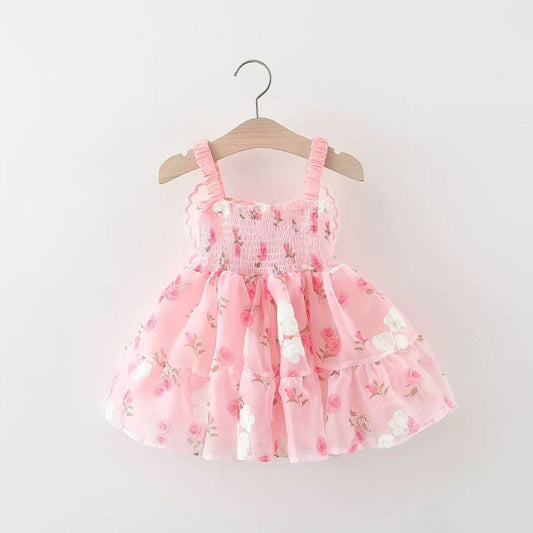 Vestido Hada de Mariposa Rosa – Magia Floral para tu Princesa