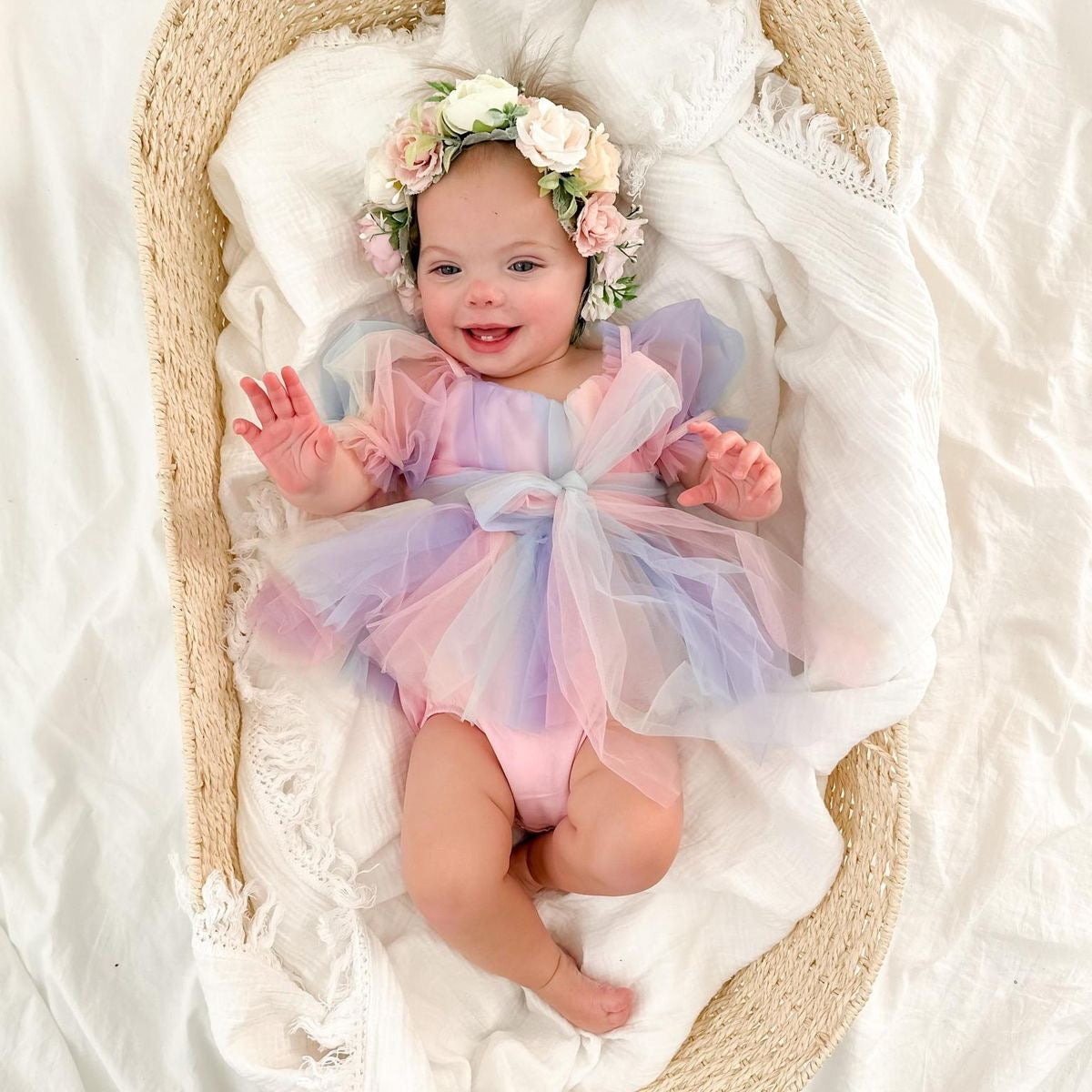 Body Vestido de Tul Multicolor – Modelo Fairy Bloom