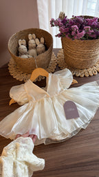 Outfit Vintage para Niña | Vestido, Medias, Zapatos, Tiara y Ganchos