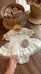 Vestido Outfit Jardín de Rosas | | Ropa de bebé y niña | El Closet de Emma