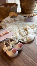 Vestido Outfit Jardín de Rosas | | Ropa de bebé y niña | El Closet de Emma