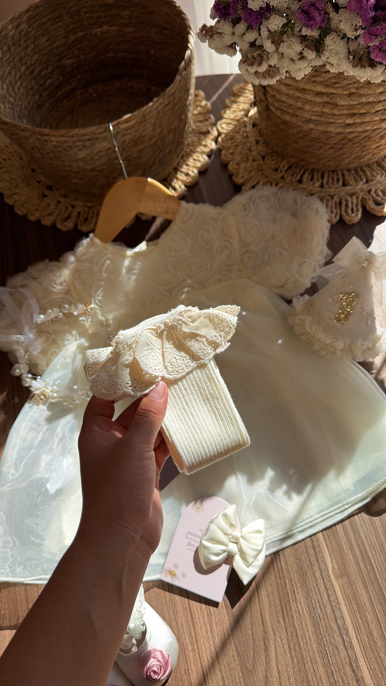 Vestido outfit rose de marfil