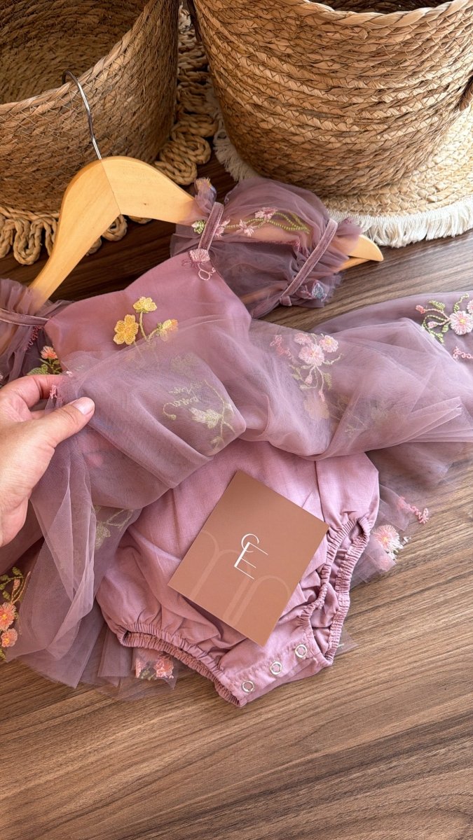 Vestido Conjunto Emma Belle Éthérée | | Ropa de bebé y niña | El Closet de Emma