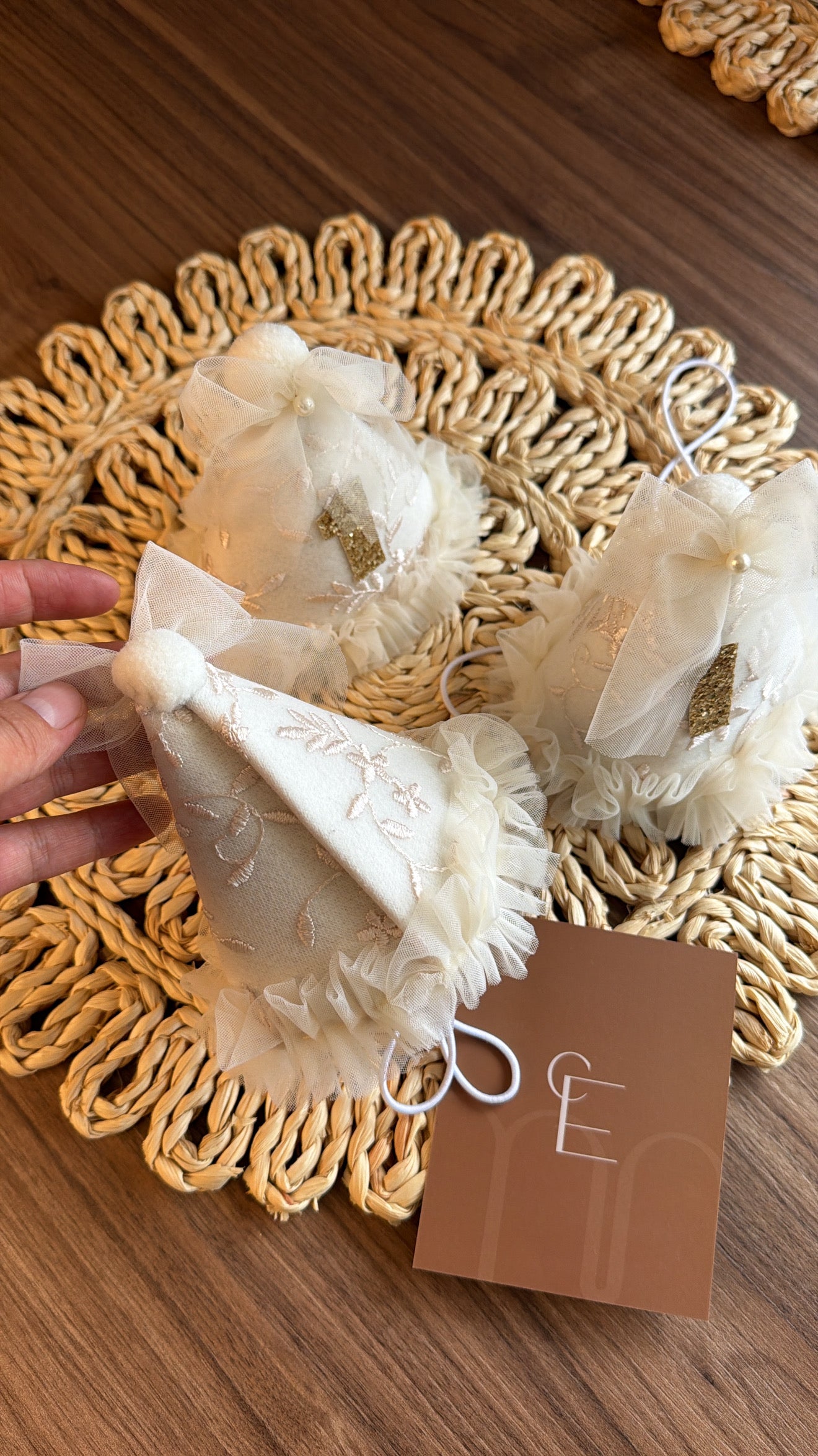 Gorrito Vintage Marfil de Primer Añito