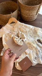 Vestido outfit Emma perla | | Ropa de bebé y niña | El Closet de Emma