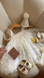 Vestido outfit Emma Margarita | | Ropa de bebé y niña | El Closet de Emma