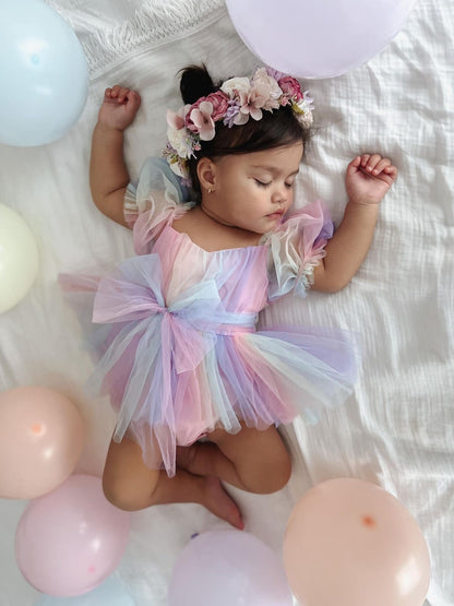 Body Vestido de Tul Multicolor – Modelo Fairy Bloom