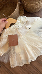 Outfit vestido de Princesa Marfil | | Ropa de bebé y niña | El Closet de Emma