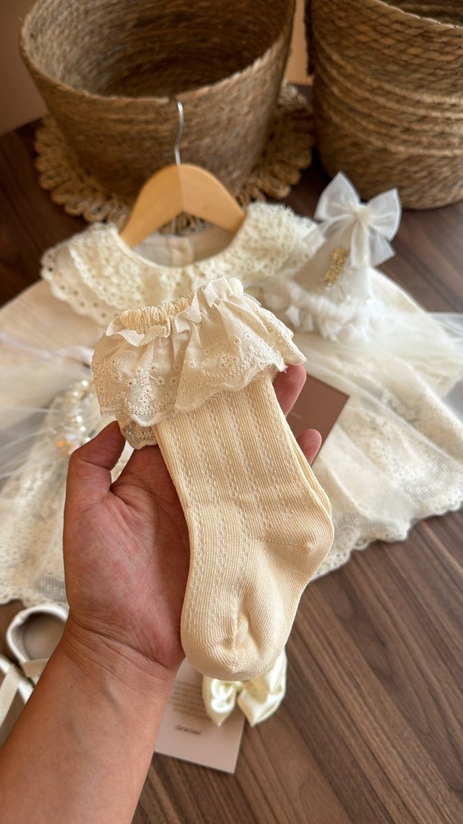 Outfit vestido de Princesa Marfil | | Ropa de bebé y niña | El Closet de Emma