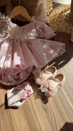 Vestido outfit Bella en Rosa | | Ropa de bebé y niña | El Closet de Emma