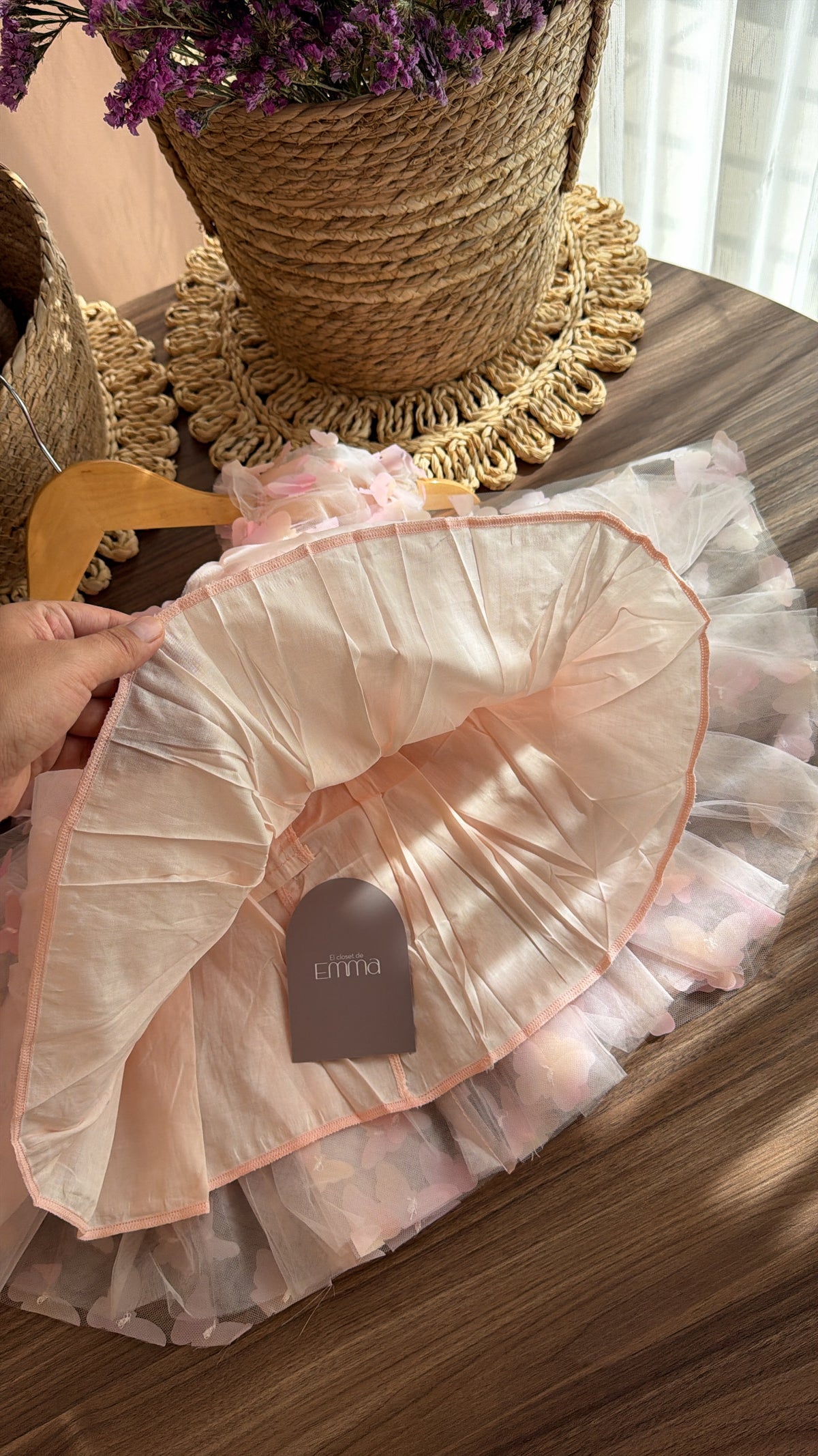 Vestido de Mariposas Rosa para Niña – Set Hada