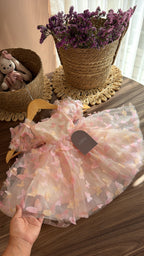 Vestido de Mariposas Rosa para Niña – Set Hada