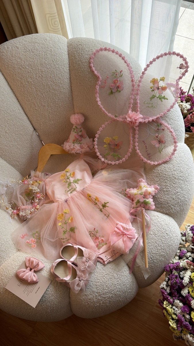 Vestido outfit El Jardín Encantado de Emma | | Ropa de bebé y niña | El Closet de Emma