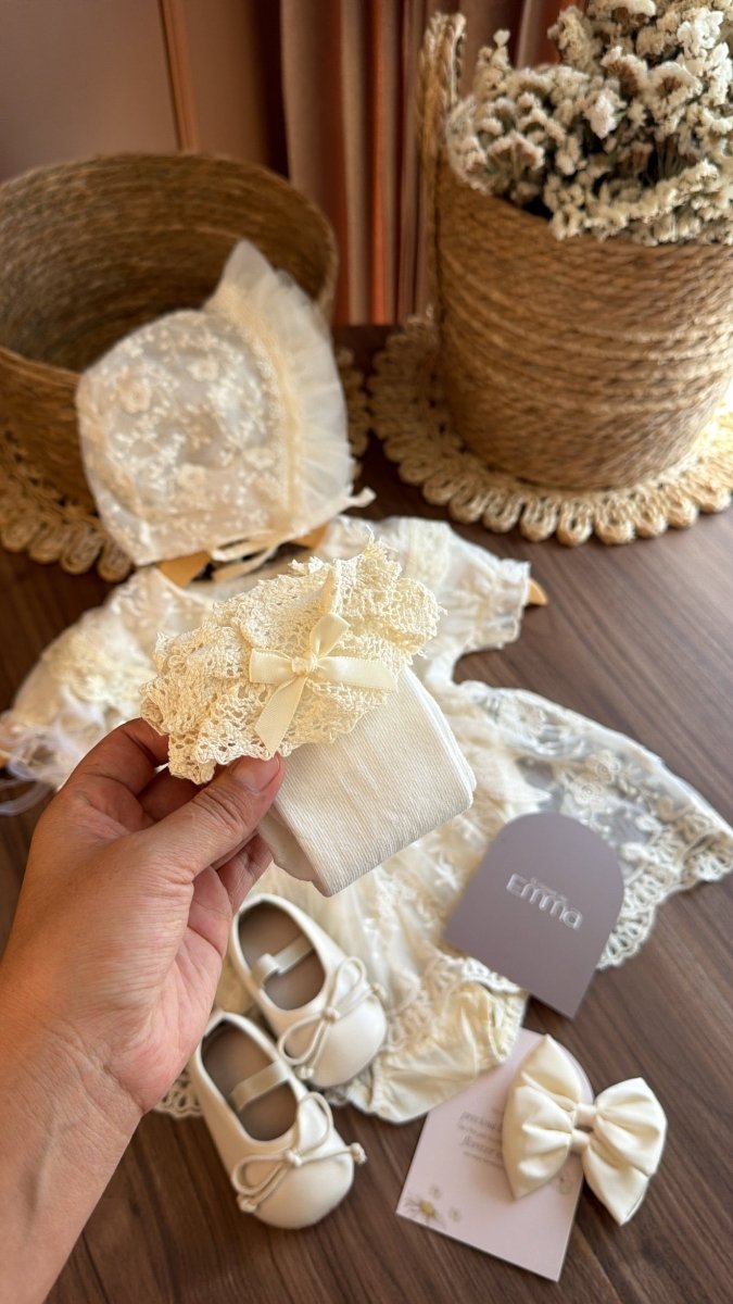 Vestido Outfit Élégance Marfil | | Ropa de bebé y niña | El Closet de Emma