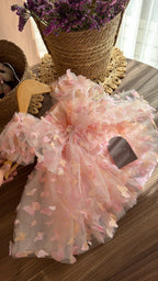 Vestido de Mariposas Rosa para Niña – Set Hada