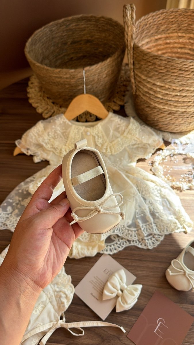 Vestido Outfit Élégance Marfil | | Ropa de bebé y niña | El Closet de Emma