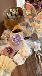 Outfit Hada del Bosque Encantado para Bebé Niña | Vestido Bordado con Kit de Alitas y Accesorios Completos