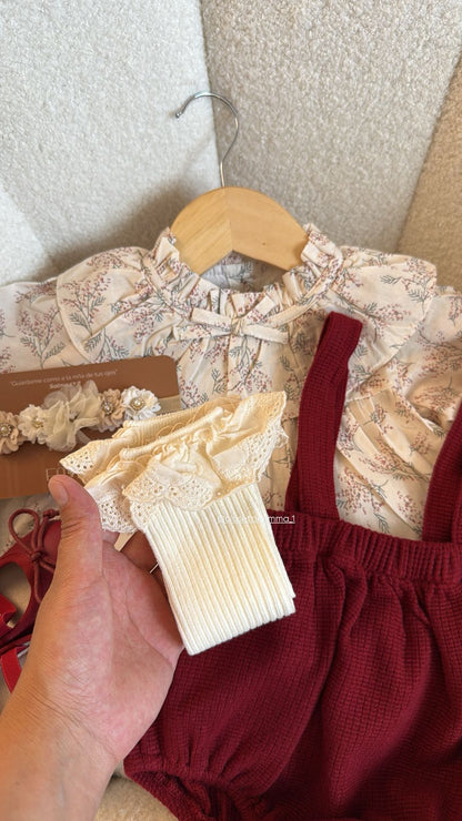 Outfit floral Navidad