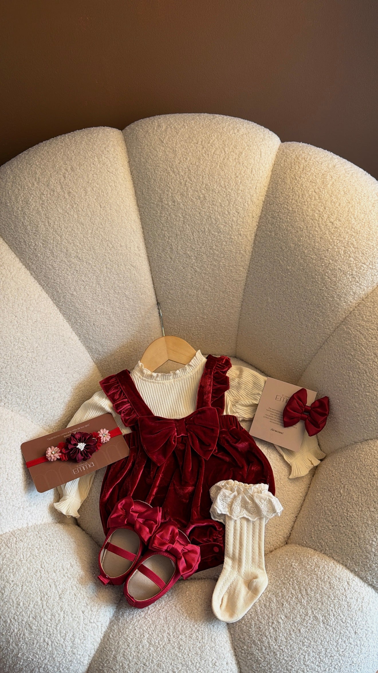 Body outfit Emma Velvet Ruby Imagen principal del producto