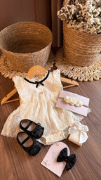 Outfit Elegancia Clásica Perla & Negro | | Ropa de bebé y niña | El Closet de Emma