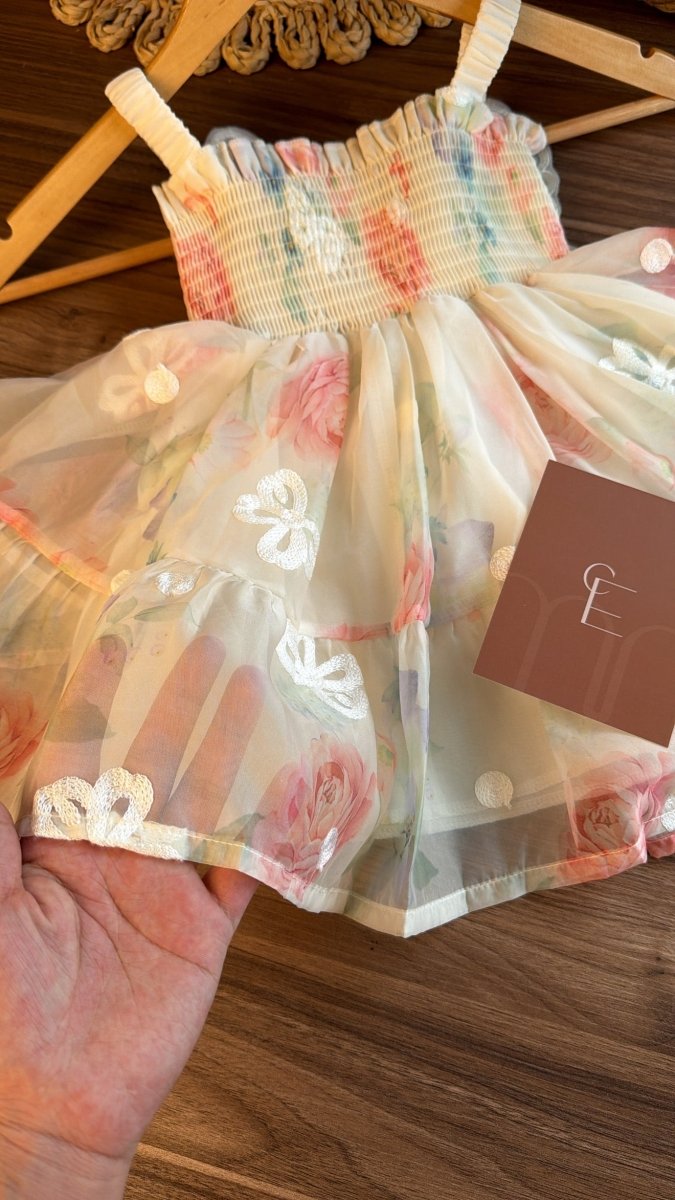 Vestido outfit Jardín de Mariposas de Ensueño | | Ropa de bebé y niña | El Closet de Emma