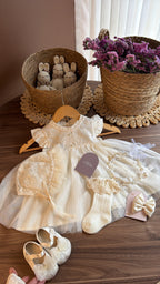 Set de Bautizo para Bebé Niña | Vestido Elegante con Accesorios