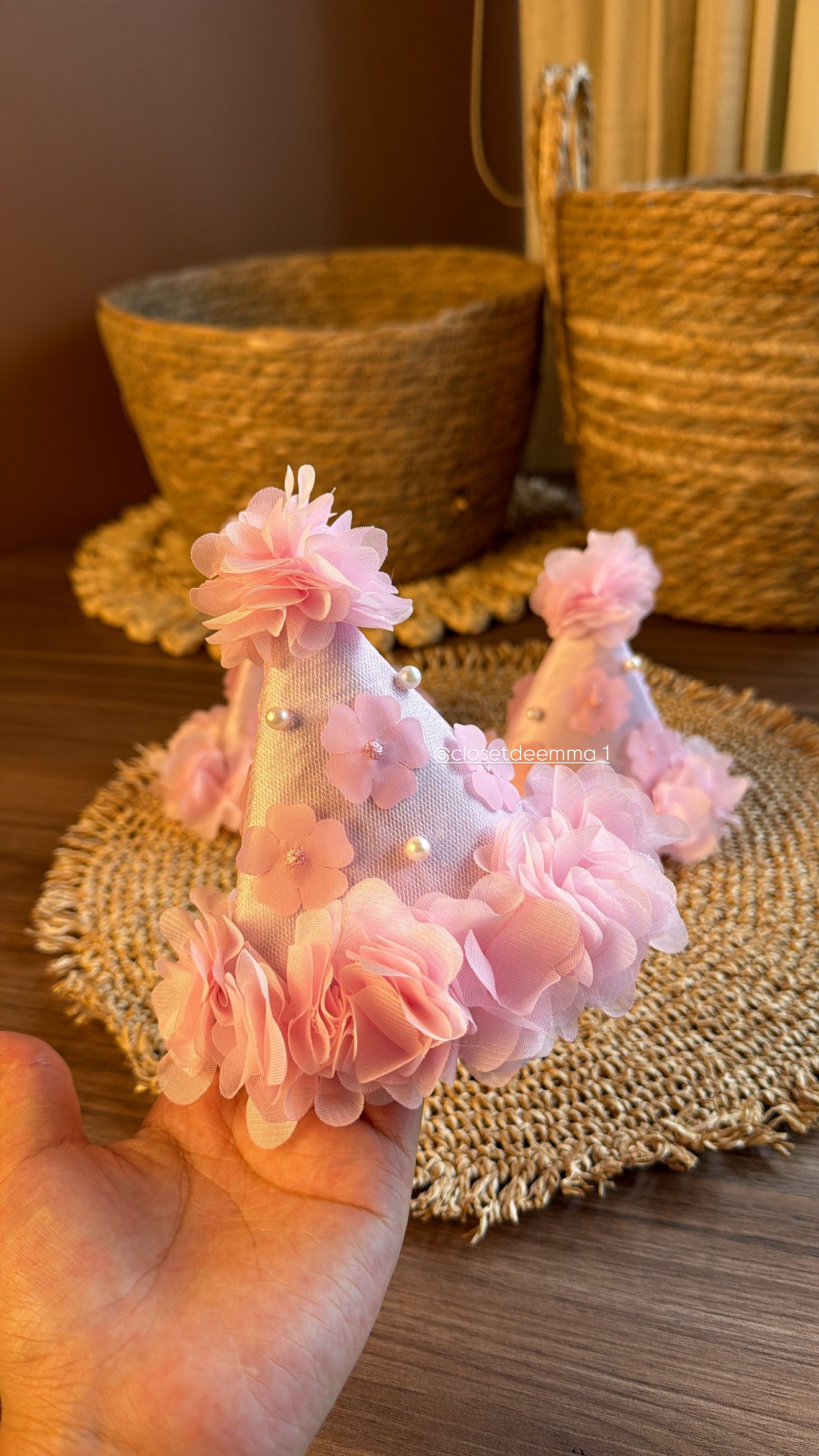 Gorrito de flores