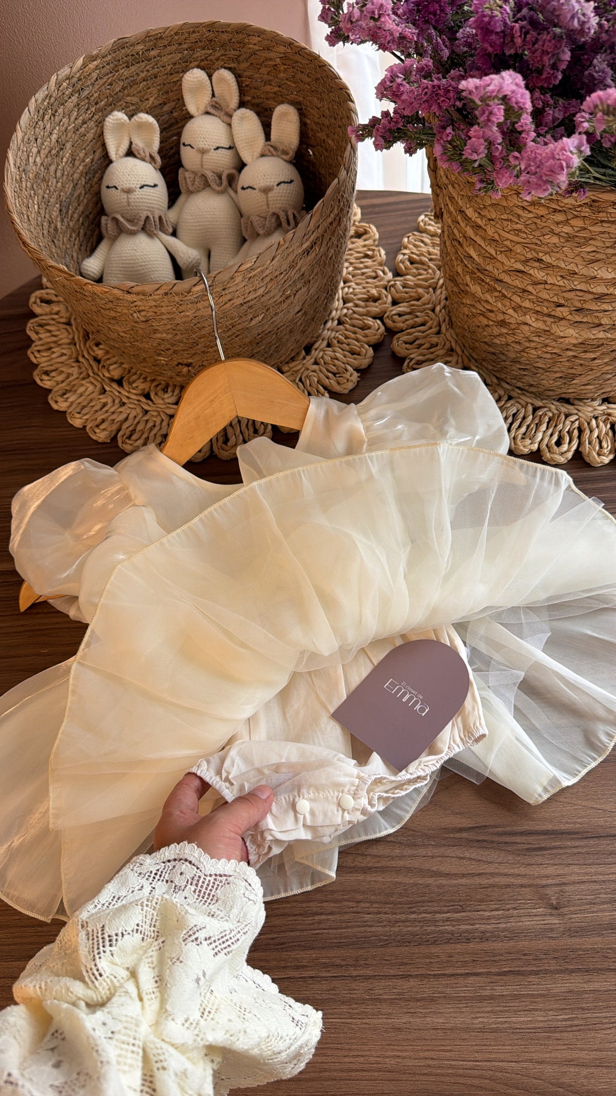 Outfit Vintage para Niña | Vestido, Medias, Zapatos, Tiara y Ganchos
