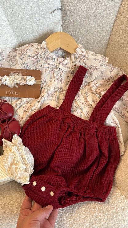 Outfit floral Navidad