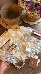 Outfit vestido Alma de encaje | | Ropa de bebé y niña | El Closet de Emma