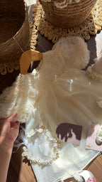 Vestido outfit rose de marfil