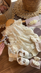 Conjunto vintage marfil | | Ropa de bebé y niña | El Closet de Emma