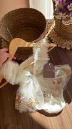 Outfit Hada Encantada para Bebé Niña | Vestido Bordado con Tul y Accesorios Completos