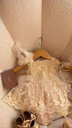 Outfit vestido perla vintage Dulce Encanto | | Ropa de bebé y niña | El Closet de Emma