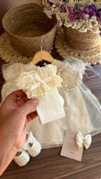 Vestido outfit bendición de amor | | Ropa de bebé y niña | El Closet de Emma