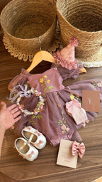 Vestido Conjunto Emma Belle Éthérée | | Ropa de bebé y niña | El Closet de Emma
