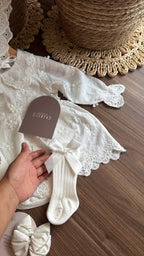 Vestido outfit Emma Luz de Ángeles | | Ropa de bebé y niña | El Closet de Emma