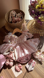 Vestido outfit Bella en Rosa | | Ropa de bebé y niña | El Closet de Emma