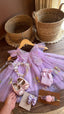 Vestido Ensemble Aurora Encantada en Violeta | | Ropa de bebé y niña | El Closet de Emma
