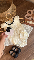 Outfit Elegancia Clásica Perla & Negro | | Ropa de bebé y niña | El Closet de Emma