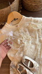 Vestido outfit Emma perla | | Ropa de bebé y niña | El Closet de Emma