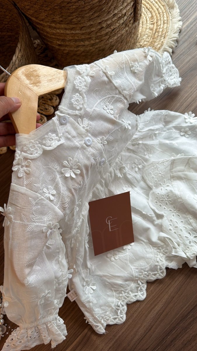 Vestido outfit Emma Luz de Ángeles | | Ropa de bebé y niña | El Closet de Emma