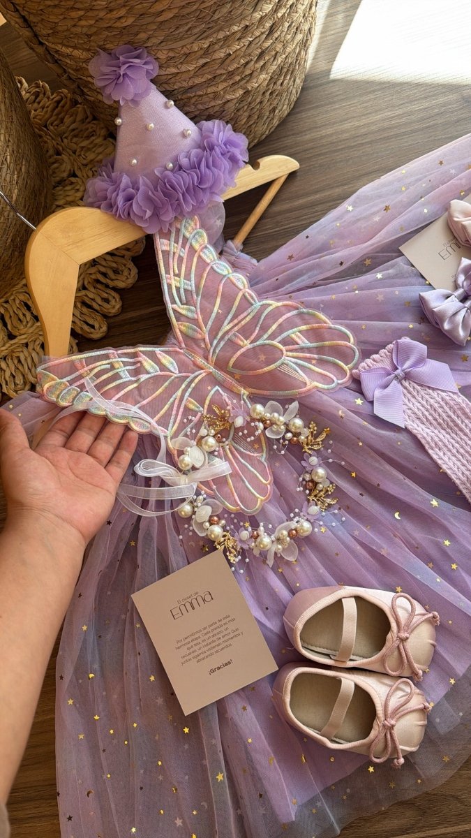 Vestido Outfit Hada Lila Encantada | | Ropa de bebé y niña | El Closet de Emma