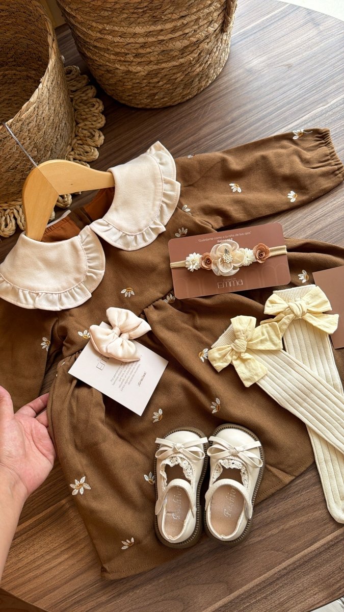 Vestido outfit Amelia vintage | | Ropa de bebé y niña | El Closet de Emma