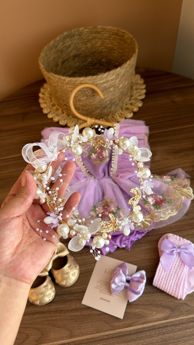 Outfit “Jardín de Lavanda” | | Ropa de bebé y niña | El Closet de Emma