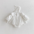 Conjunto con gorro Encaje Clásico con Capota – Edición Bautizo